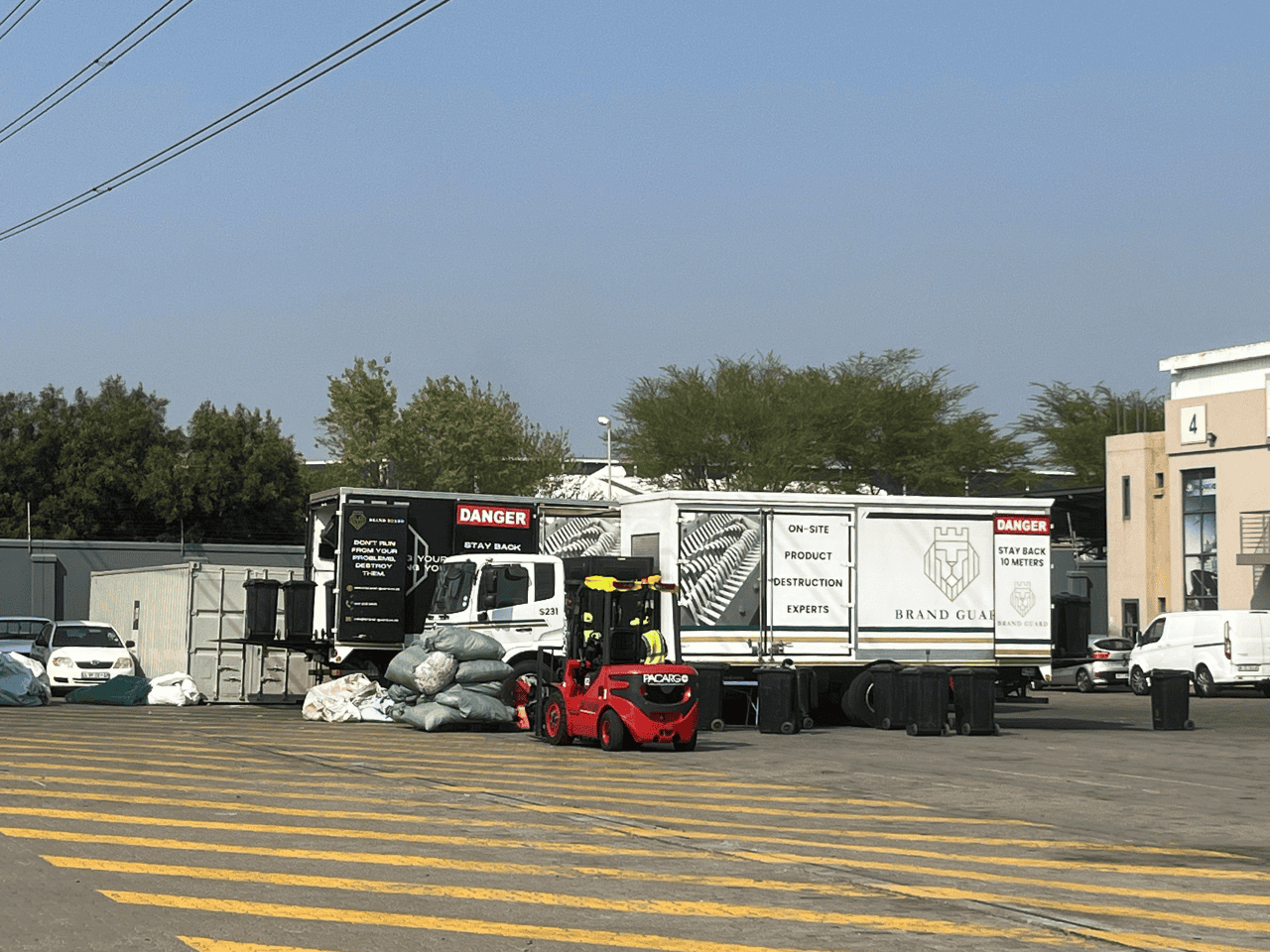 On-site product destruction operations