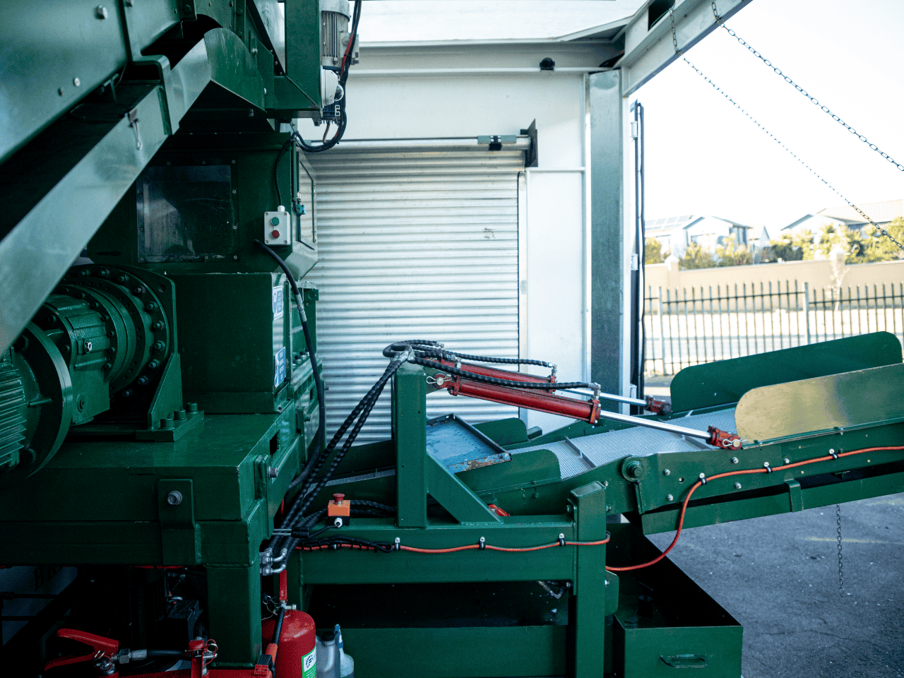 Shredding truck internal image